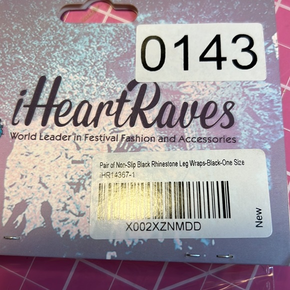 New Black Rhinestone studded Leg Wraps - Picture 7 of 7